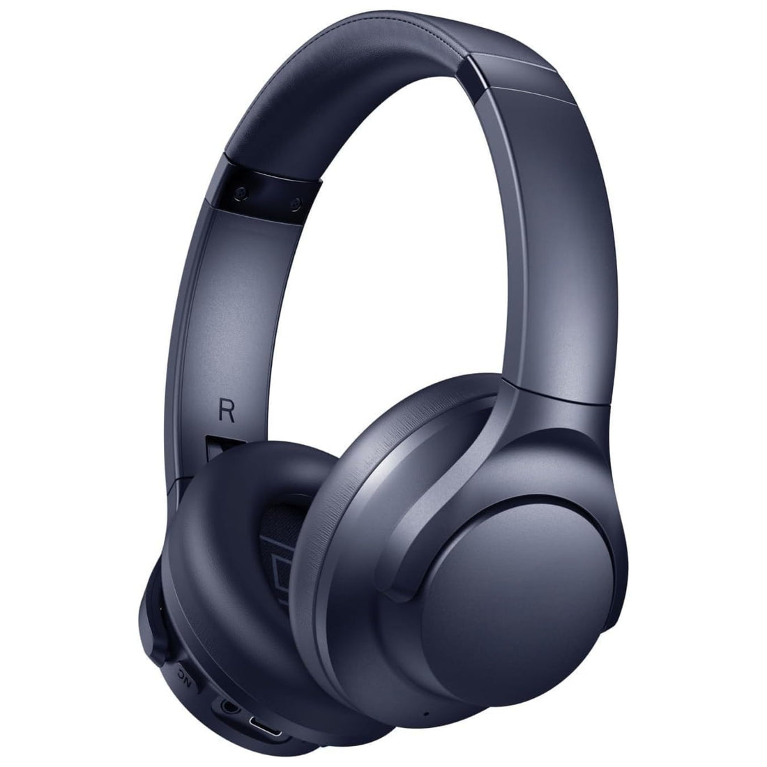Headphone q20i Active Noise Cancellin Wireless Over Ear Bluetooth Headset Hi-Res Audio 40H Playtime Fast Charging Foldable Design (Blue)