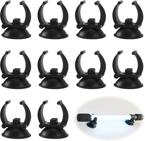 10Pcs Aquarium Heater Suction Cups Suckers Clips, Heavy Duty Sucker with 2.5cm Bracket Clip for Fish Tanks Accessories