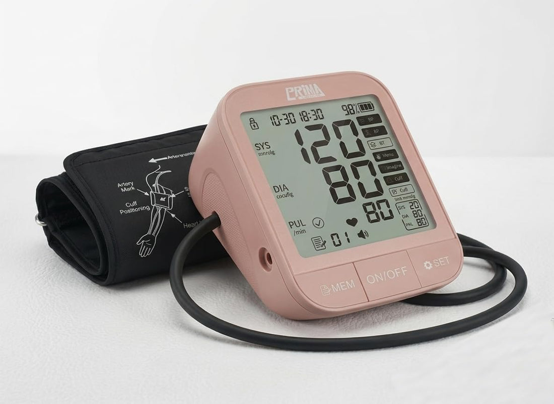 Arm Blood Pressure Monitor Large Screen Clear Reading Heart Rate Blood Pressure Monitor Home Digital Memory