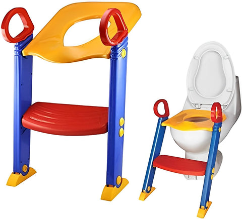 Sonipure One-Stepped Ladder and Bathroom Toilet Cover for Children Practice,Assorted colors