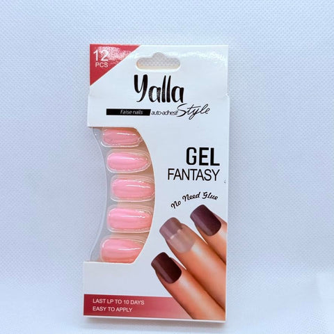 Matte Press On Nails for Women – Reusable Artificial Fake Nails Set – Salon Style Stick On Nails with Natural Elegant Finish (Pink)