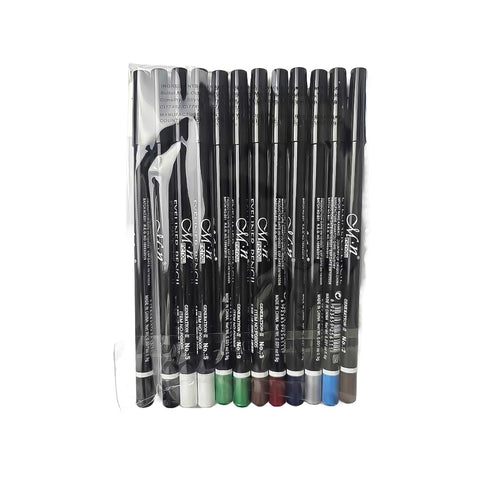 Coloured Eyeliner Set with 12 Shades