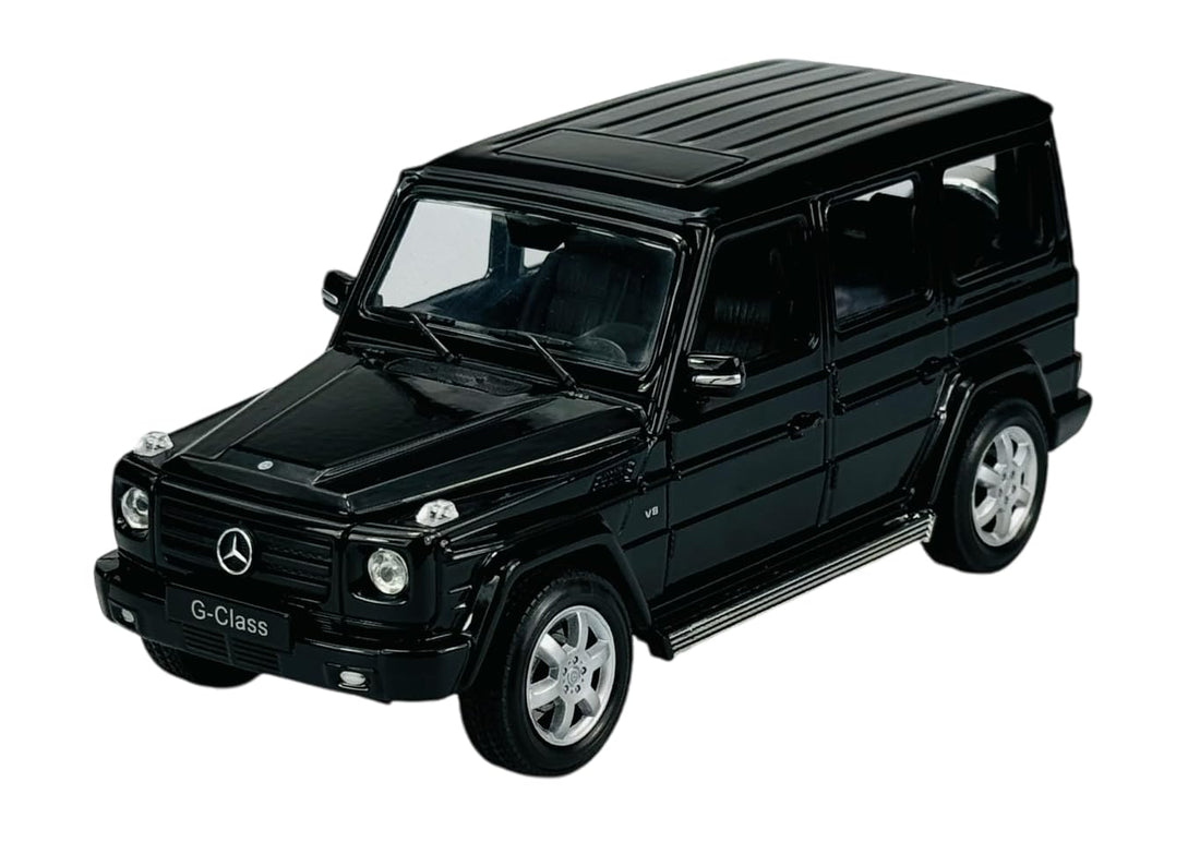 Welly 1:24 Scale Free Rolling Wheels Die Cast Mercedes-Benz G-Class Model Car, Black