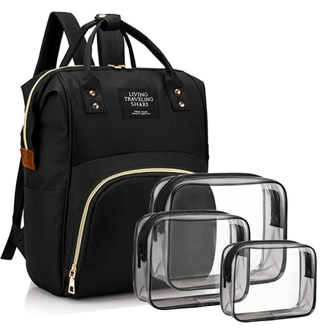 Diaper Bag with Organizing Pouches, Nappy Bags Handbag Multifunction Diaper Bag for Baby Care Travel Backpack Large Capacity