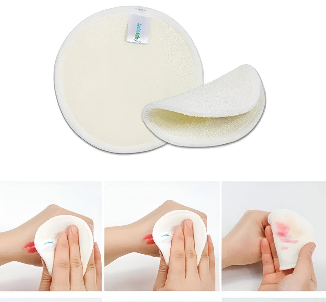 Reusable & Sustainable Microfiber Makeup Remover Wipes - Made with Organic Cotton, These Washable Cotton Pads Are Designed to Gently Clean Your Face and Eye Areas