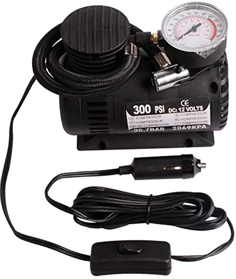 12V-300PSI Portable Auto Electric Car Pump Air Compressor Tire Inflator Tool