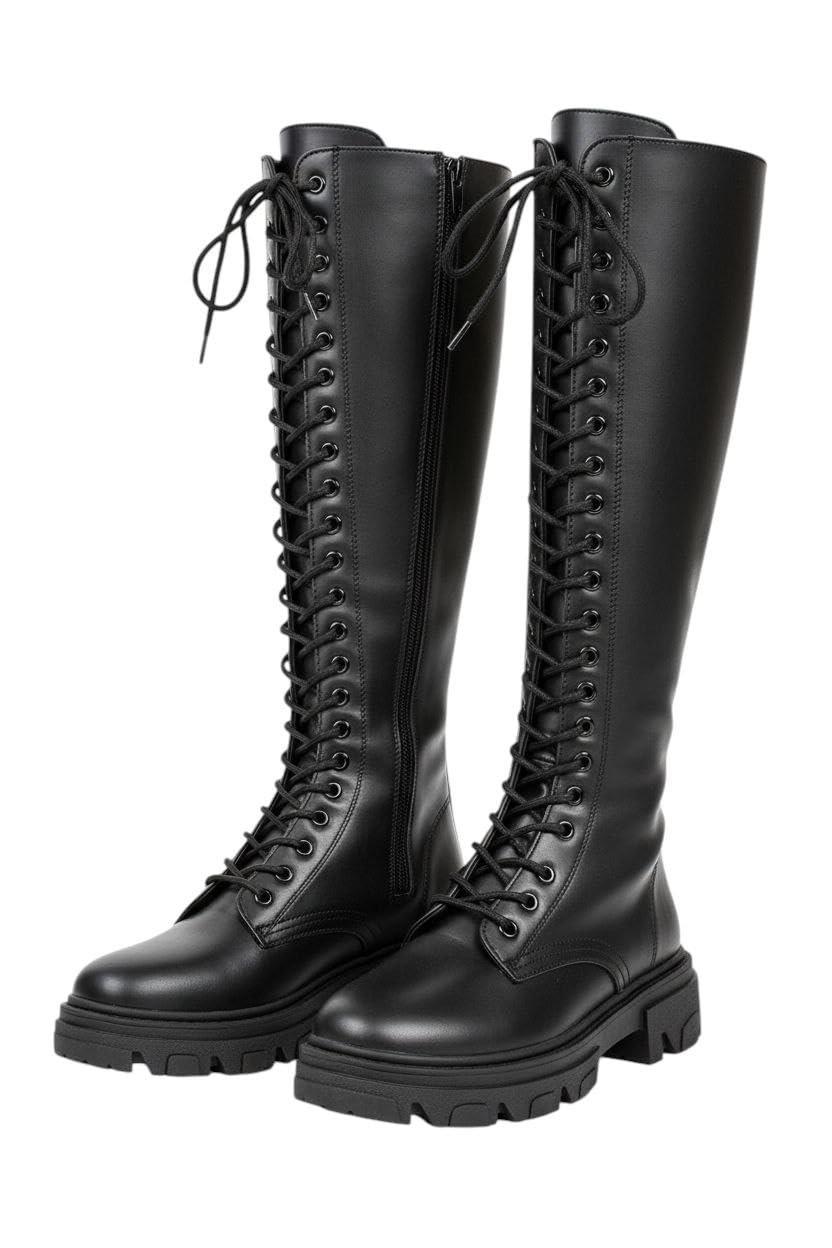 Women's Winter Long Boots, Black, Multi Size, Winter