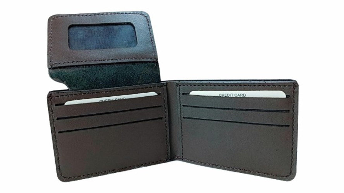 100% Cow Genuine Leather Wallet for Men Casual Unique Design 11 Card Slots Money Pocket (Brown)