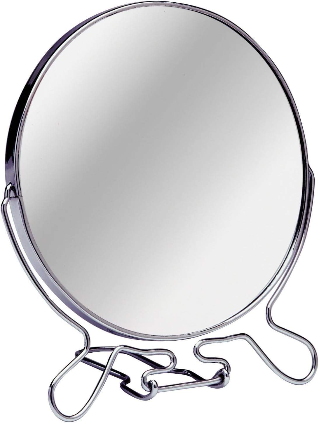Makeup Mirror or Barber - Normal Face and Magnifying Face (Round Double Sided Mirror - 17.5cm)