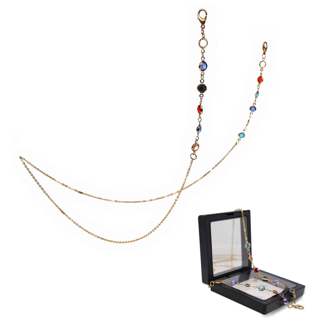 Glasses Chain for Women Mask Chains Women's Eyeglass Sunglass Chain Mask Glasses necklace holder for women, Gold Bohemia,