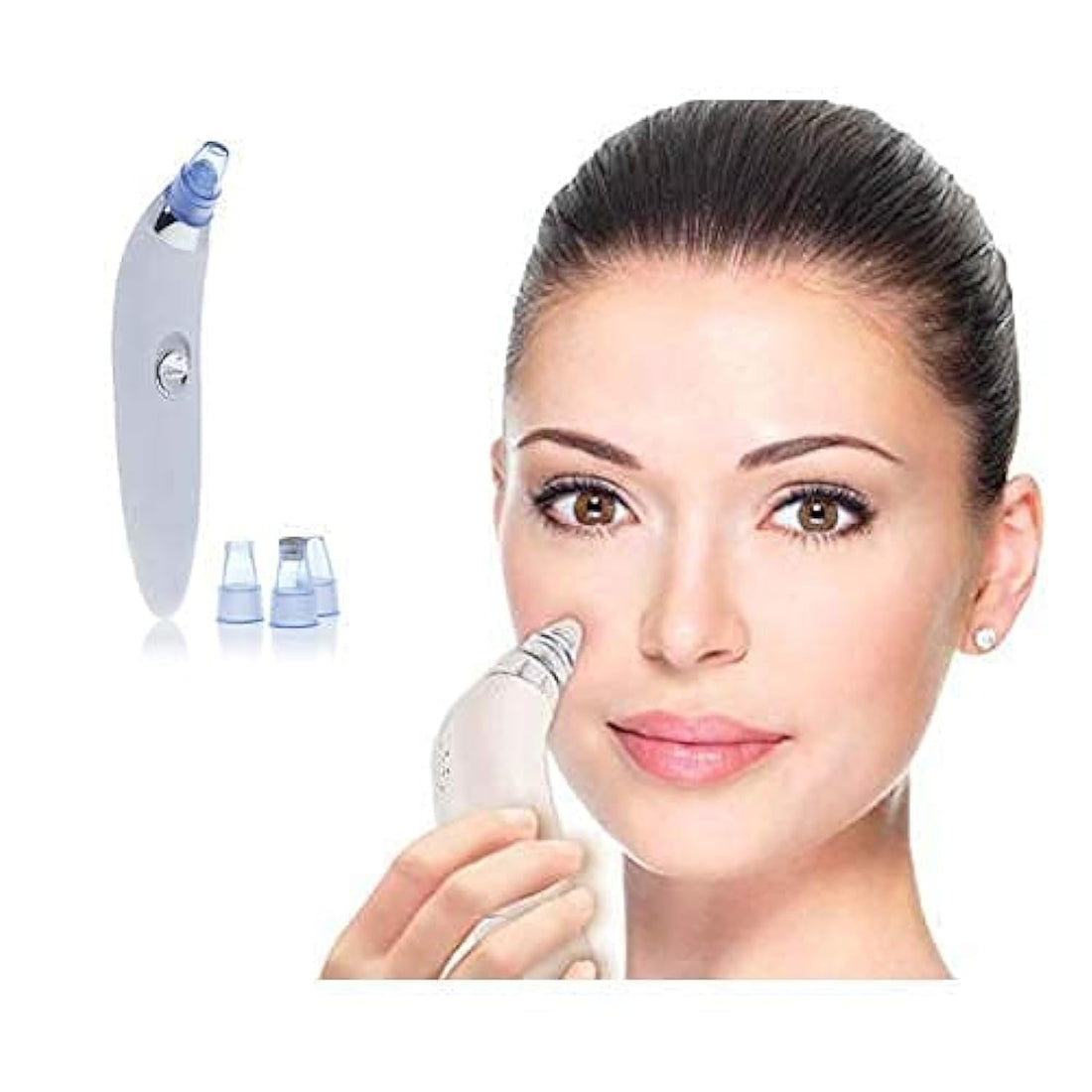 DOZERA 4 in 1 Multi-function Blackhead Remover Tool, Facial Cleanser Device, Electric Derma Suction Machine for Whitehead Acne Pimple Pore Cleaner, Nose and Skin Care Tool