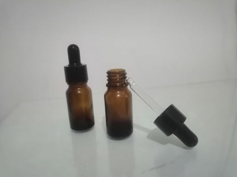 2 Pieces 15ml Empty Glass Dropper Bottles Refillable Dropper Bottles - Honey
