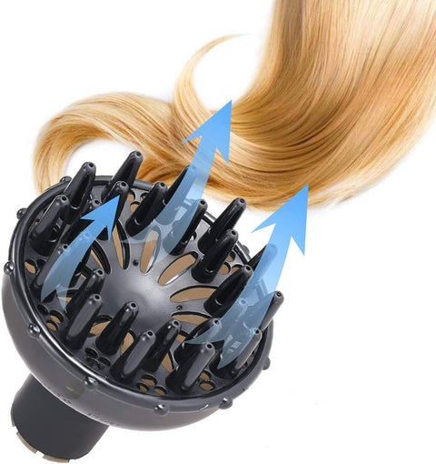 Diffuser, Universal Hair Diffuser, Universal Attachment Fits Almost All Hair Dryers, for Styling Curly or Wavy Hair, Dries and Gains Maximum Volume Without Frizz