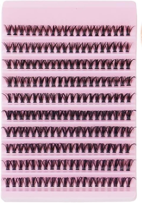 LAHES 20PCS - Extensions Individual Lash Volume 6D mink - FREE EYELASHES - Natural Eyelashes (30P-12 MM)-ONE BY ONE-