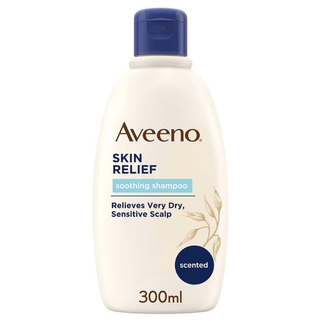 Aveeno Skin Relief Natural Soothing Shampoo, Relieves Irritation, Dry to Very Dry and Sensitive Scalp, 300ml