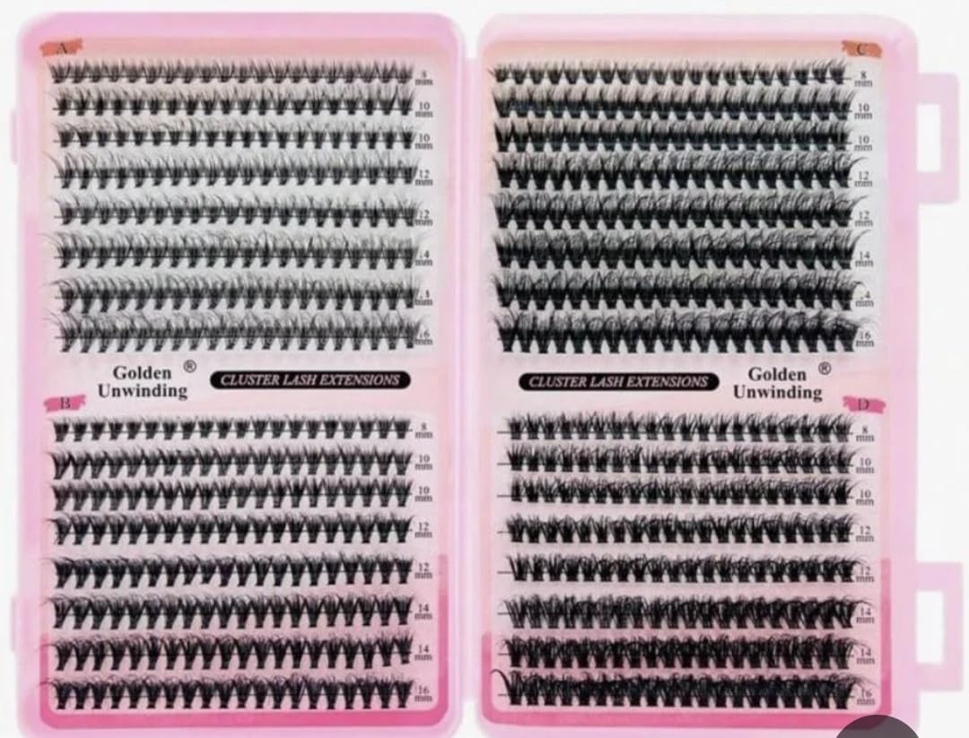 640 Pcs Individual Lashes Clusters Multi Length 30/40/50D Black