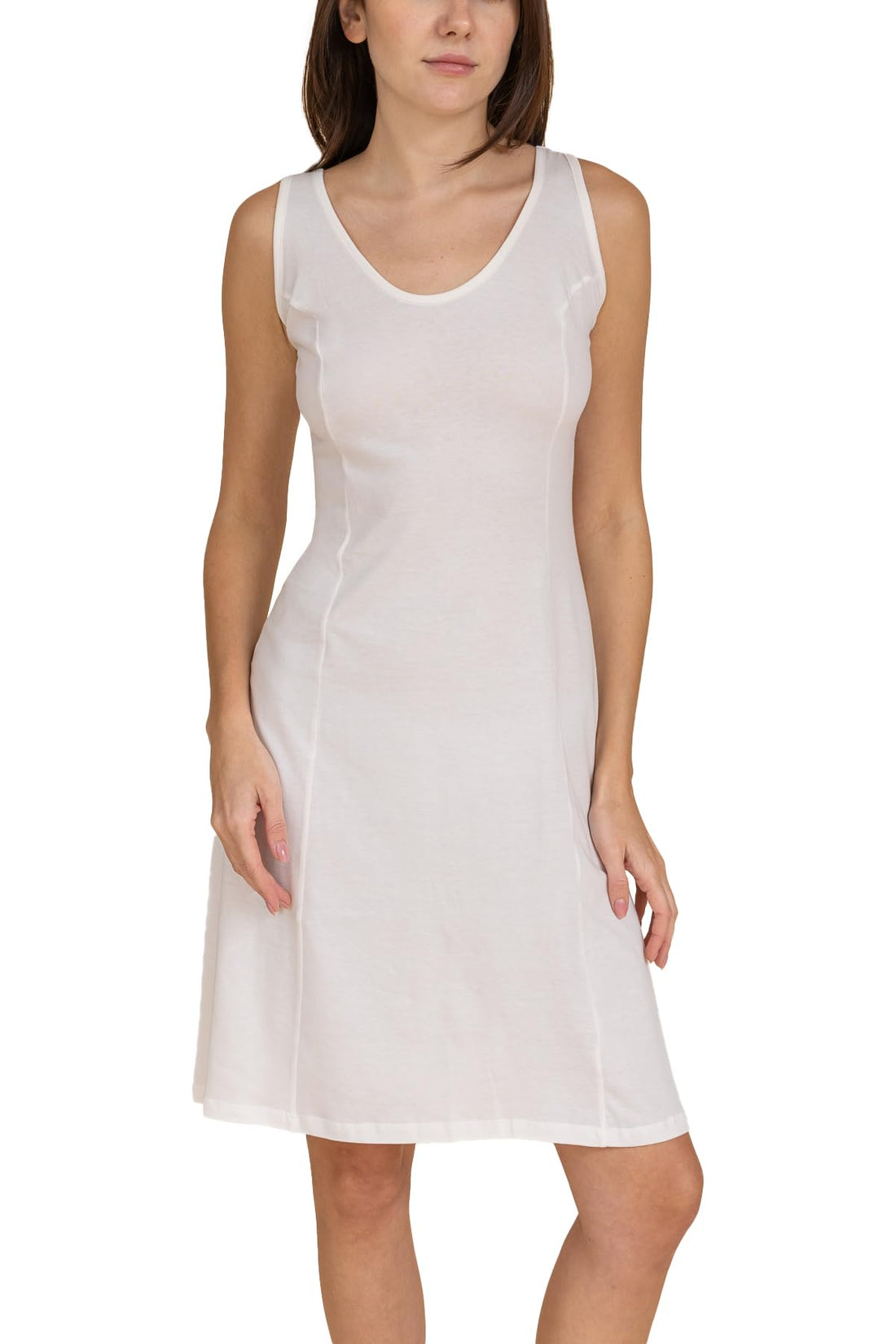 Charmaine womens Mid-Length Cotton Tank Dress