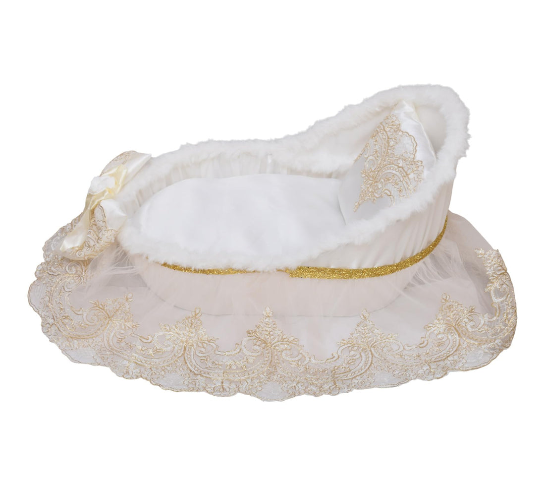 Daphne Baby Bed With Pillow For Newborn Baby Party, 76 X 42 X 40 - Biege - 179