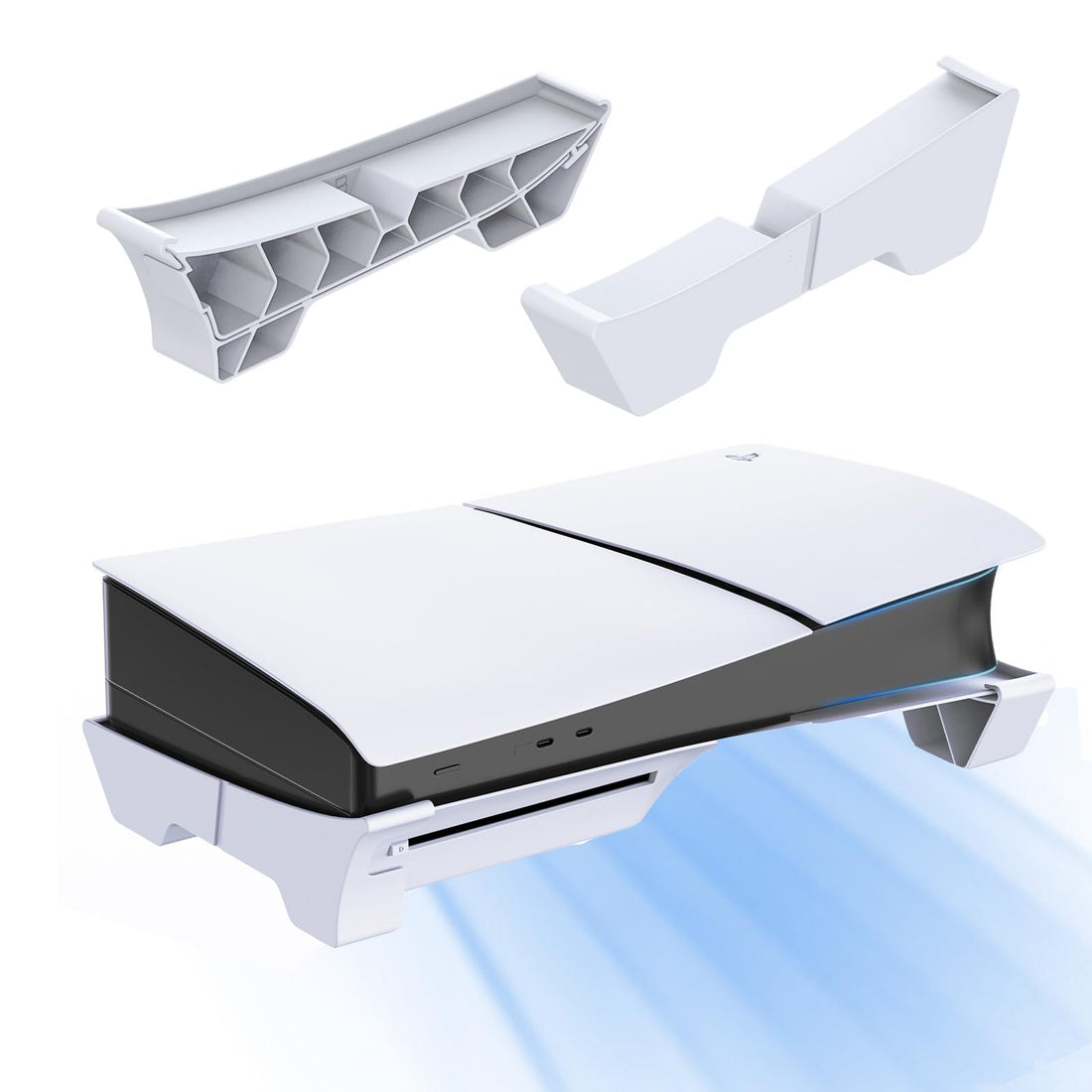 PS5 Horizontal Stand, PS5 Base Stand, Compatible with Playstation 5 Disc and Digital Editions, Horizontal Fixation Heat Dissipation Holder Stand for PlayStation 5