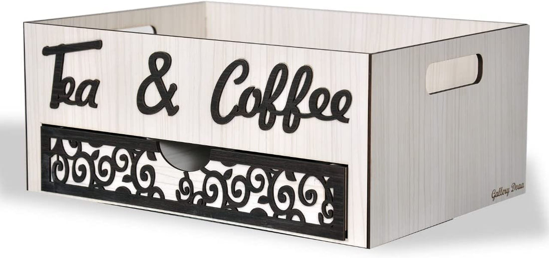GALLERY DOAA Publication Gallery Cup Holder with Coffee and Tea Tray