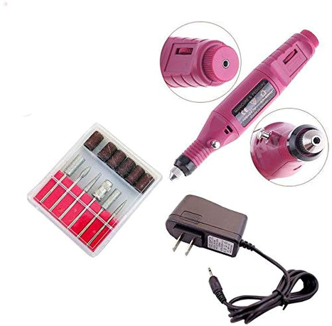 Electric Nail Drill Machine Art Salon Manicure File Polish Tool (6 Bits)