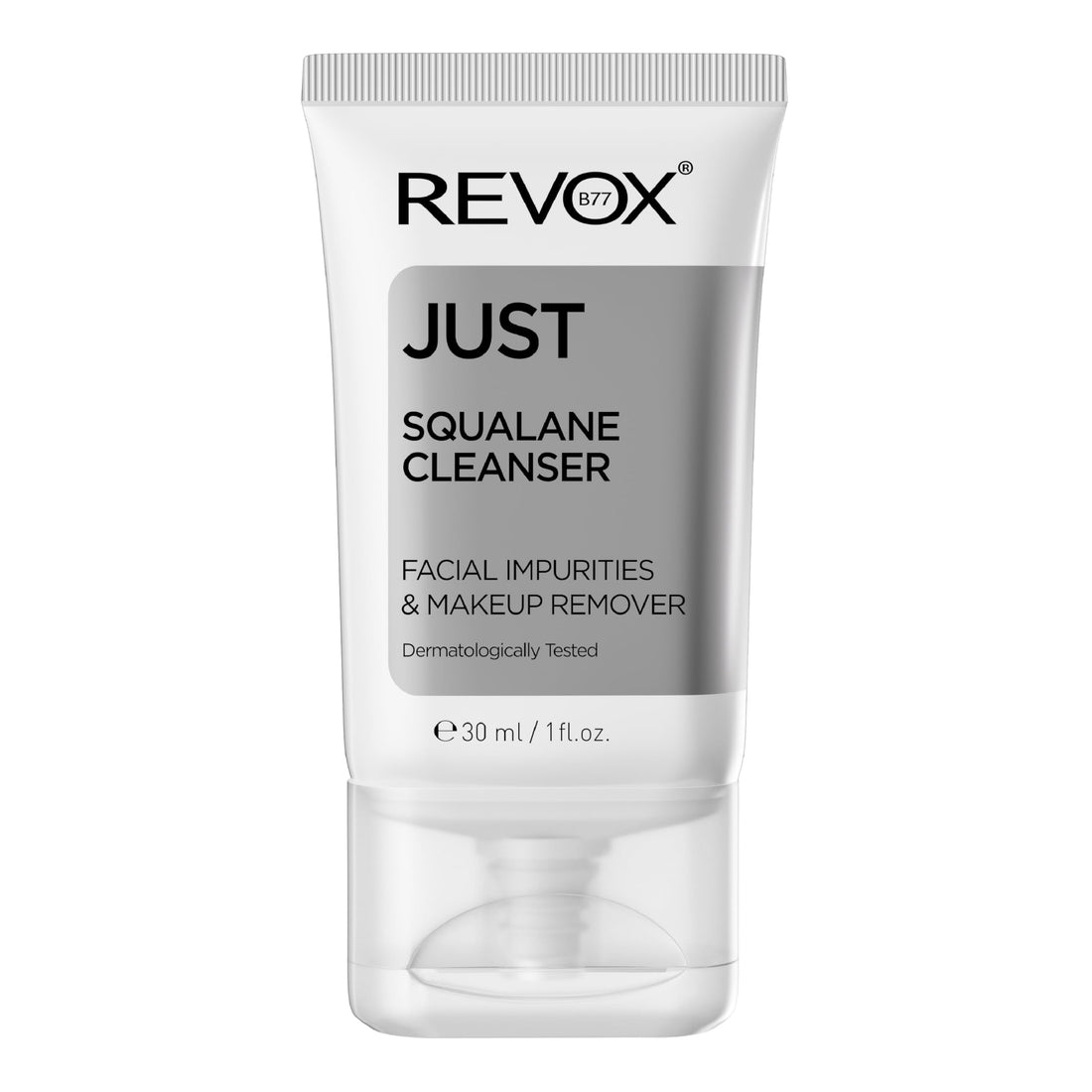 Revox Just Squalane Cleanser Liquid Face Wash, Makeup Remover 30ml