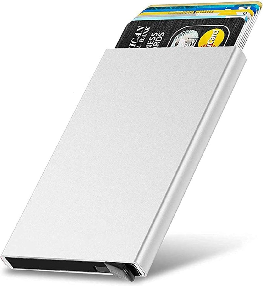 Circle M Aluminum RFID Blocking Wallet 11x6cm Silver Slim Design
