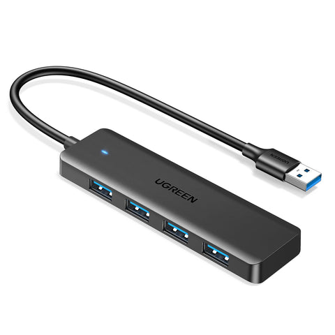 UGREEN USB 3.0 Hub, 4 Ports A Splitter Ultra-Slim Expander for Mouse, Keyboard, Flash Drive, U Disk, Printer Compatible With Laptop, Desktop PC, Xbox, PS5, Car System, and More