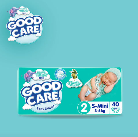Good Care Baby Diapers - Twin Pack - Mini Size 2 - 40 Pieces