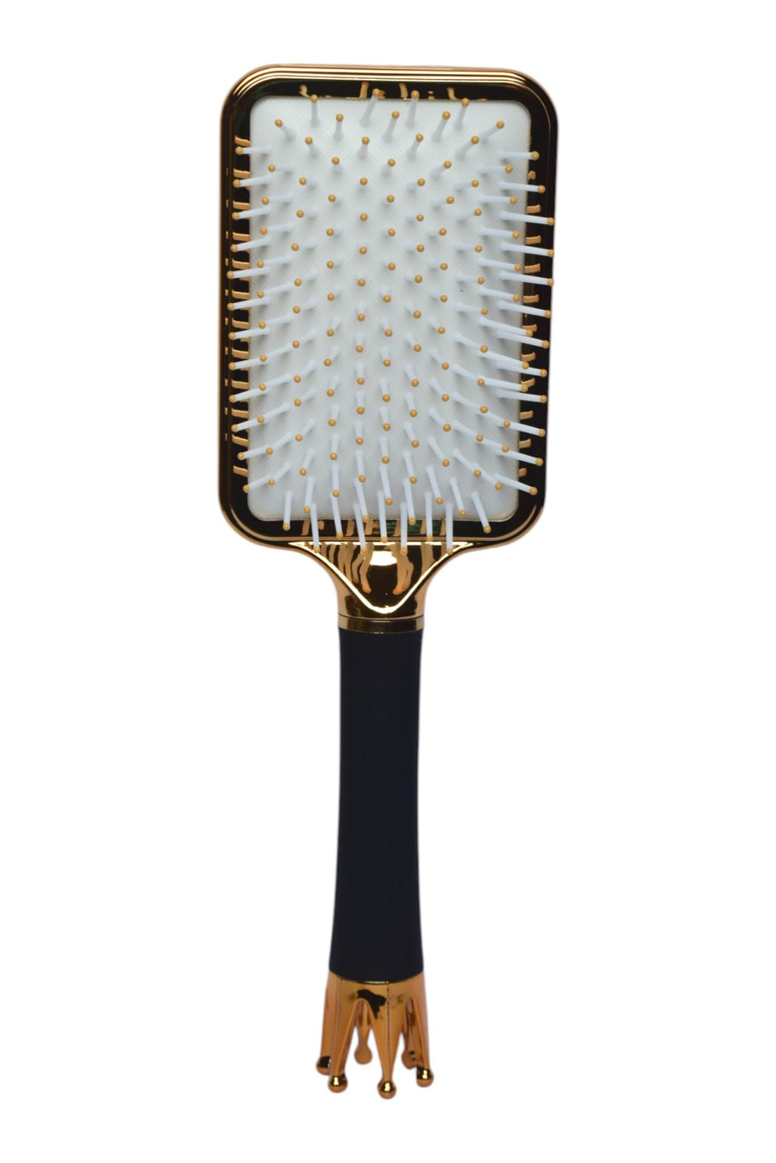 Plastic Paddle Hairbrush For All Hair Types - White Gold
