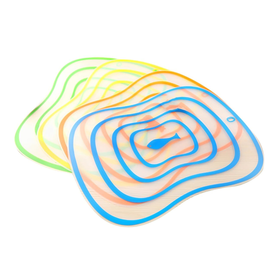 Dollar for Improt Foldable cutting board, 4 pieces - multi color