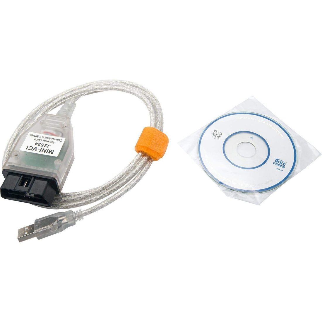 Riloer Car Diagnostic Test Line Instrument,OBD2 Car Diagnostic Scanner Tool, MINI VCI V13.00.022 Vehicle Engine Fault Code Reader, 16 Pin TIS Techstream Cable & CD/Software