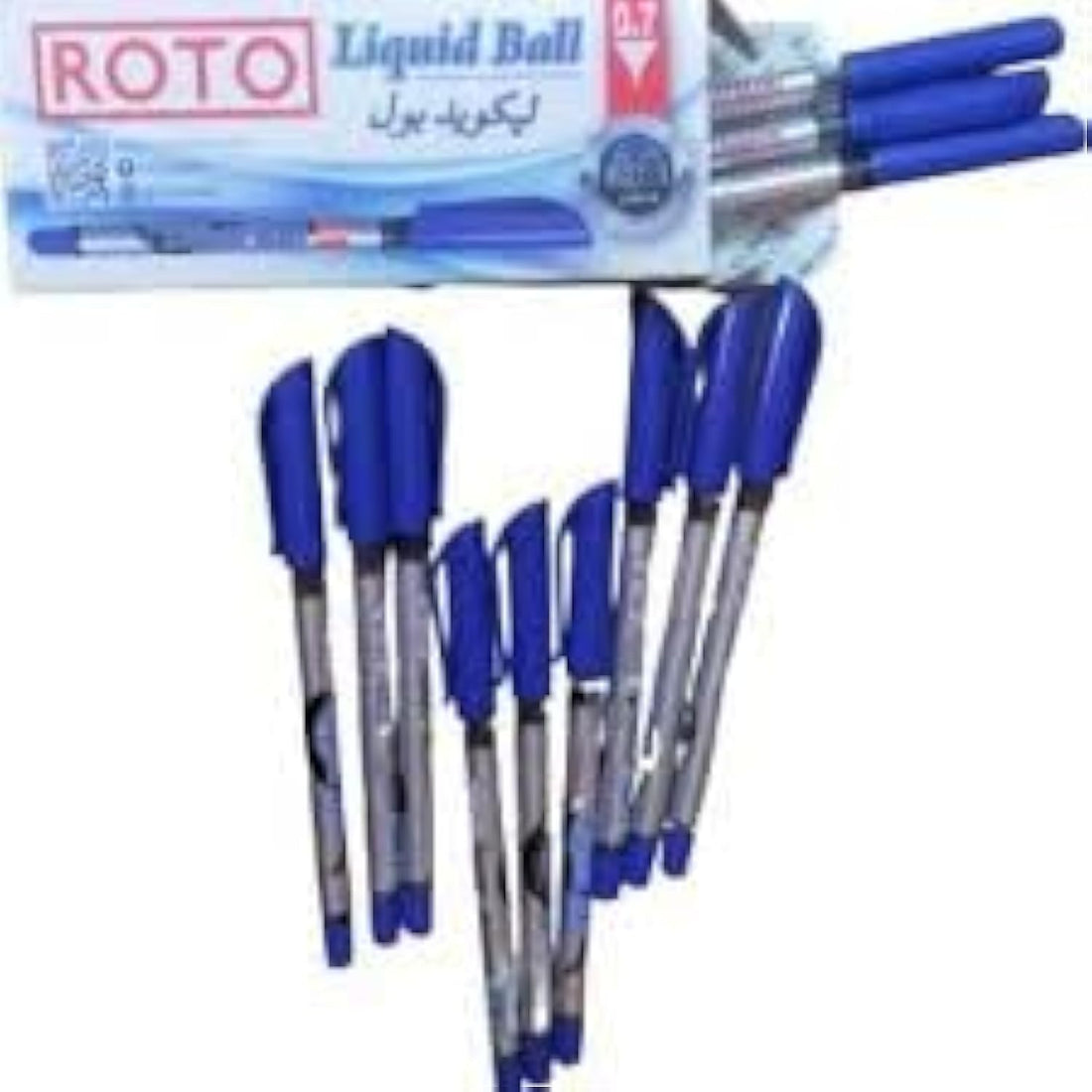 Roto Original Liquid Ballpoint Pen Box - 0.7 mm - Blue - Pack of 12 (Dozen)