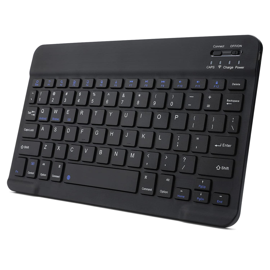 Ultra-Slim Rechargeable Bluetooth Keyboard Portable Wireless Keyboard for iPad iPhone, Android Samsung Galaxy Tablet Smartphone Cell Phone