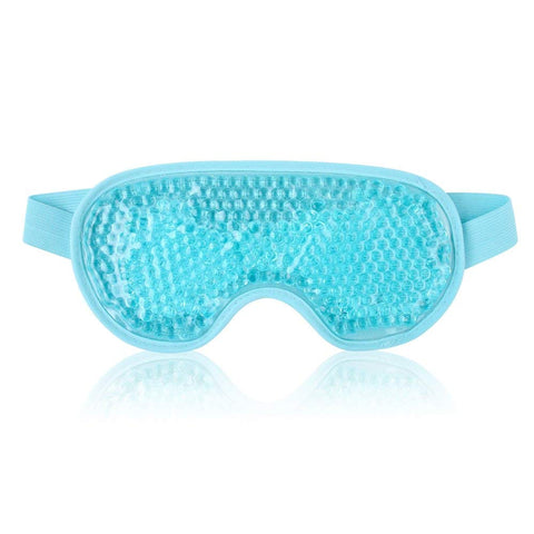 Luksuriøst Cooling Gel Ice Eye Mask, Reusable Hot Cold Pack Compress for Stress Relief, Headaches, Migraines, Puffiness, Dark Circles, Puffy Eye, Eye Bags, Dry Eyes (Blue)