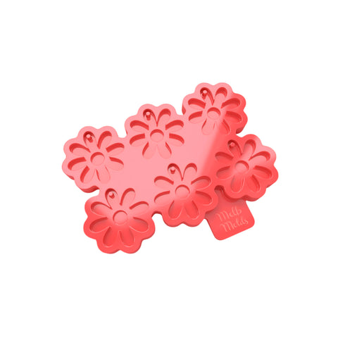 MelbMolds Daisy Flower Silicone Mold 6-Cavity 3cm for Resin Epoxy – Personalized Name Tags Key Pendant Earrings and Handmade Accessories