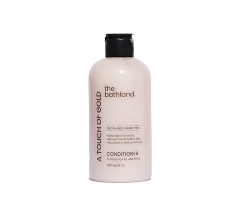 The Bath Land - Unisex Touch Of Gold Silicon Free Conditioner For All Hair Types - 250 Ml
