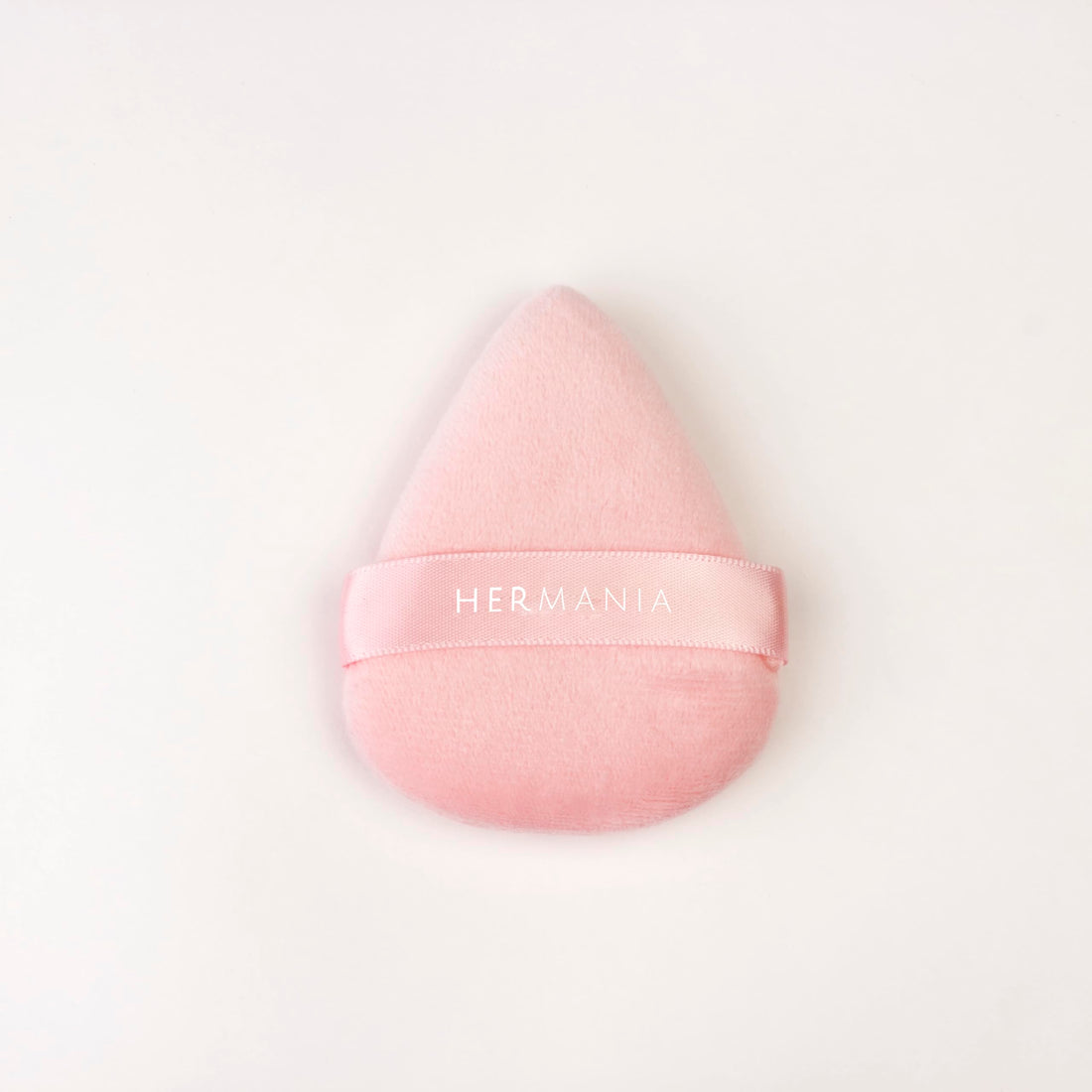 Hermania Velvet Triangle Powder Puff, Latex-free Foam, TriangleShape, 1 Piece, for Powder Application and Concealer Blending (Pink)