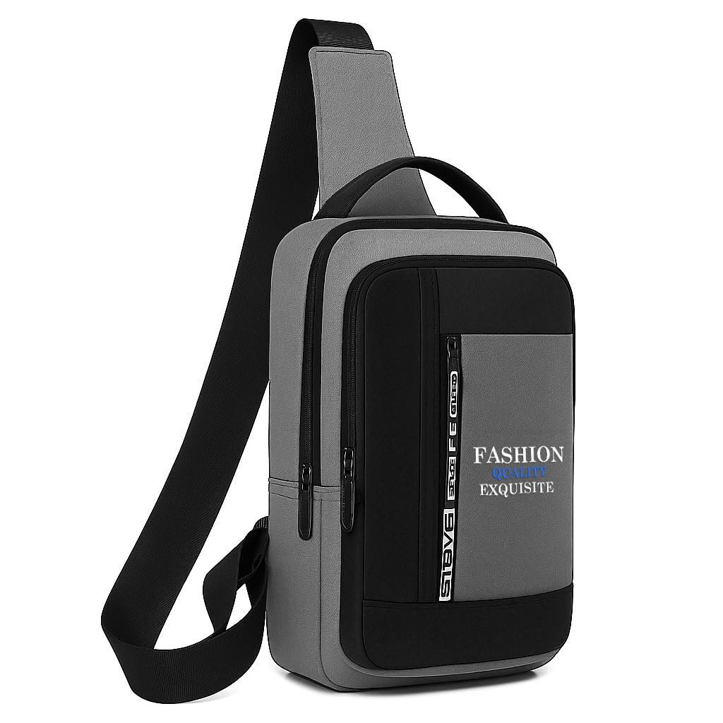 3 in 1 Crossbody Bag, Casual Backpack with Chest or Shoulder Strap, Fits iPad up to 20cm, Unisex Adult Shoulder Bag for Daily Use Travel Cycling