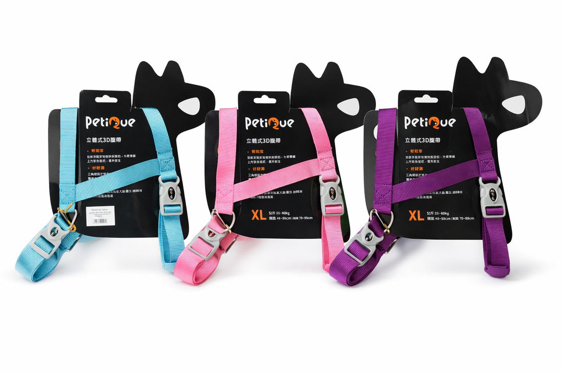 3D Harness for Dogs, XL Size, Adjustable Neck 48-58cm, Chest 70-95cm, for Pets 25-40kg (Purple)