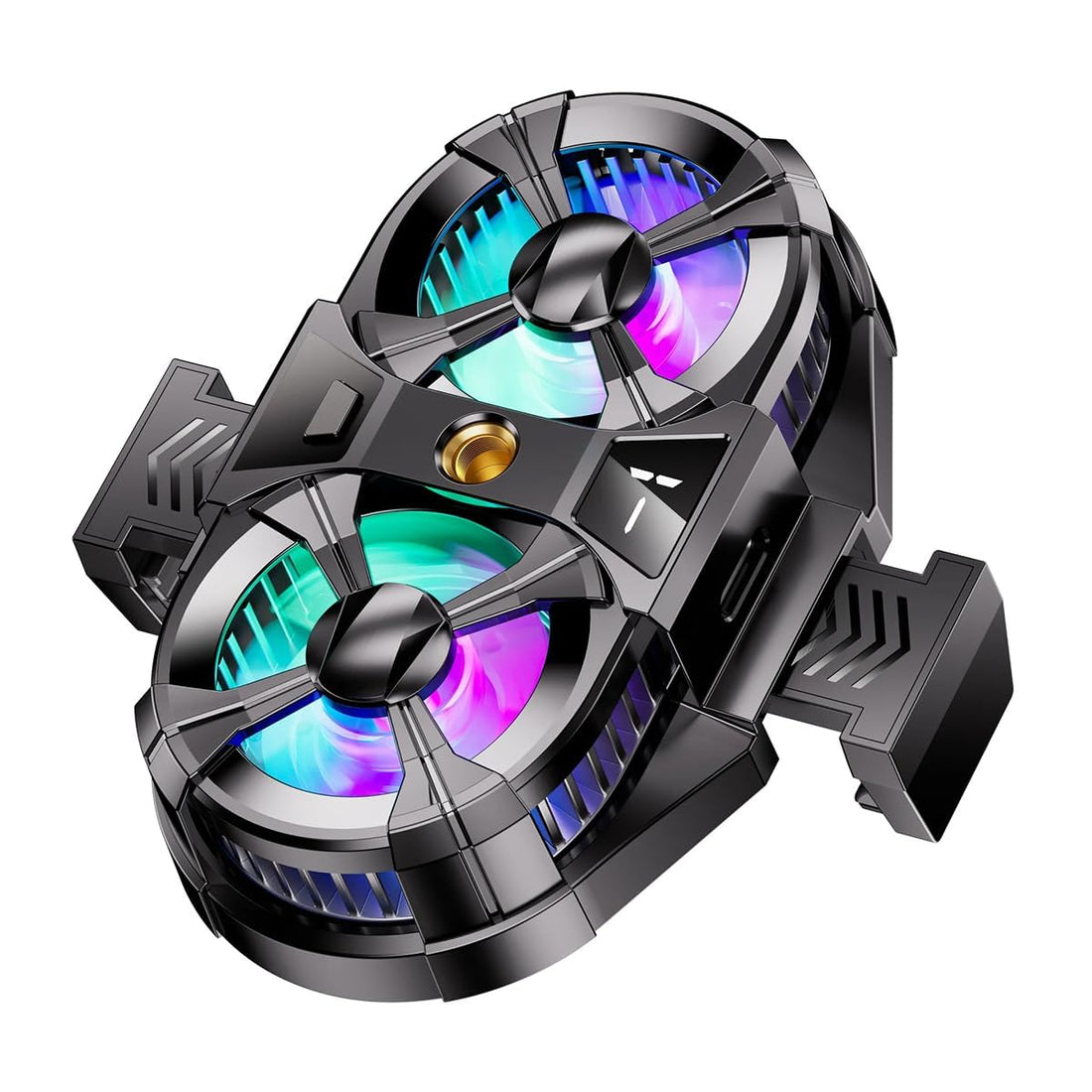 Sounce Phone Cooler Gaming Fan, Led Gaming Mobile Cooler, Dual Turbo Fan With Digital Display & Adjustable Clip Claw, 3 Speed Adjustable Phone Cooler Universal Phone Cooler for Live Streaming