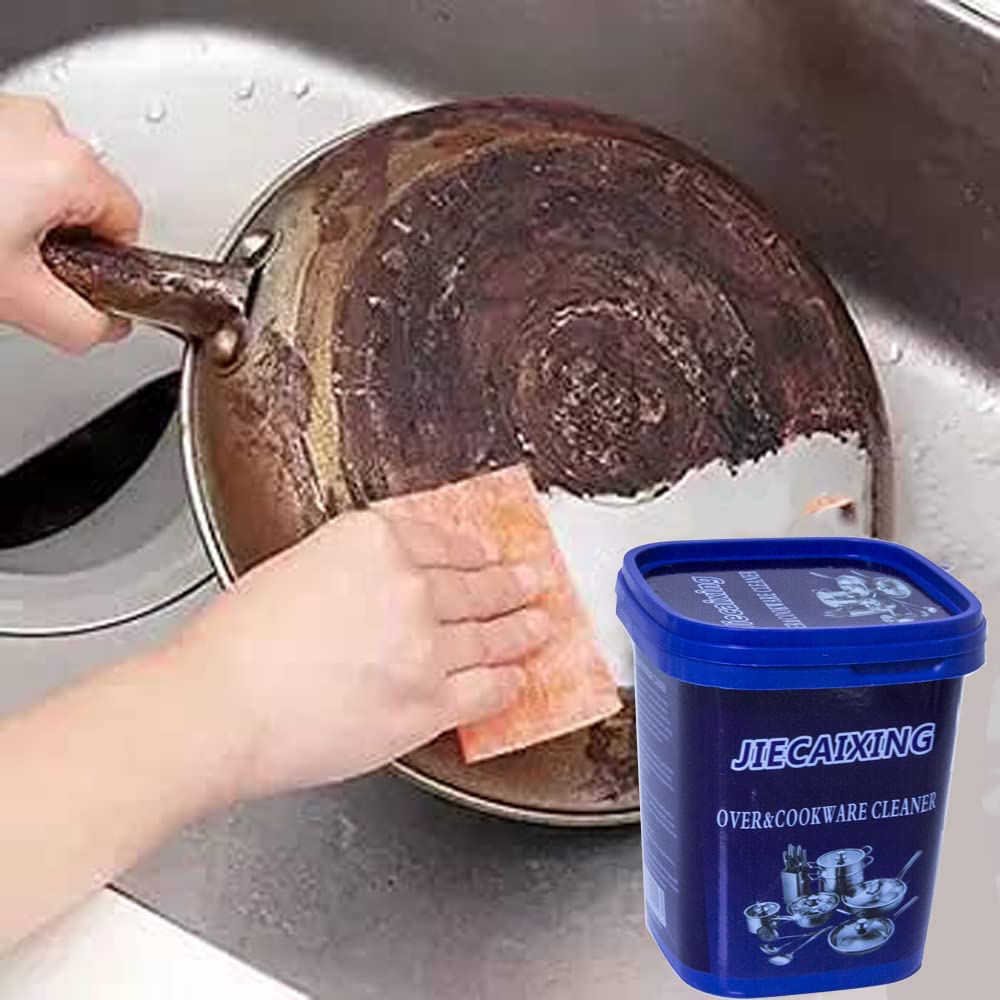 YU WELL J S M Over & Cookware Cleaner Stainless Steel Cleaning Paste Remove Stains from Pots Pans Multi-Purpose Cleaner & Polish Removes Household Clean Universal Cleaning Paste for Removing Rust