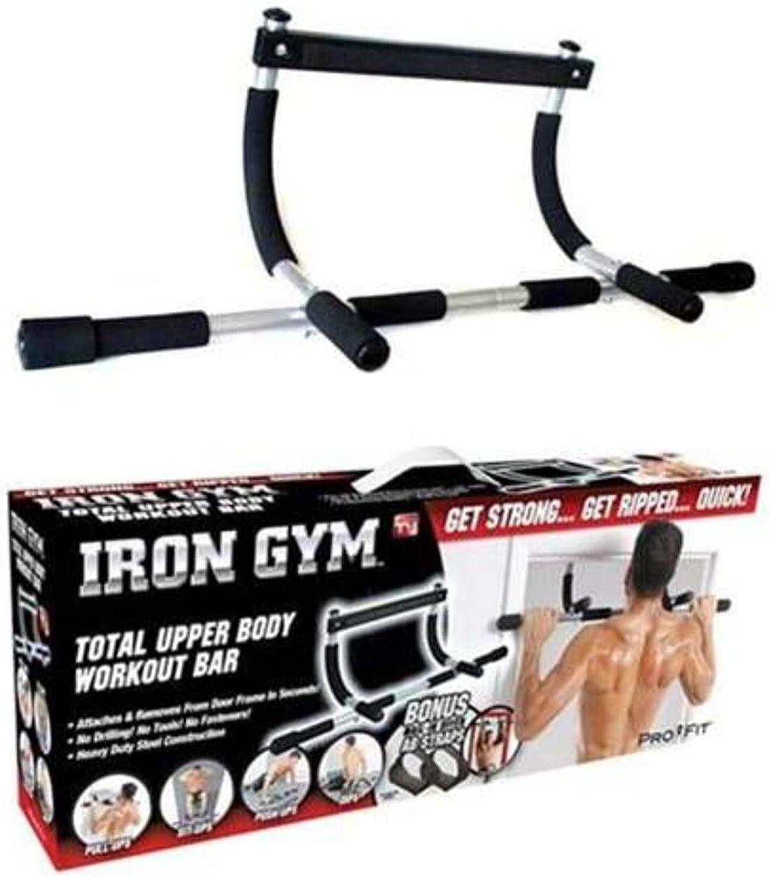 Door Pull Up Bar for Chin Ups, Push-Ups and Push Down Gym Chin Up Bar Horizontal Chin Up Bar Doorway