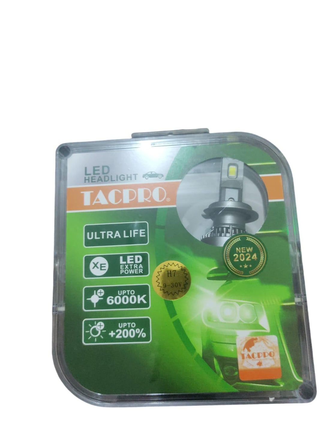 TACPRO H7 LED Headlight Bulb, Universal Fit, Front Position, Automotive Conversion Kit, Scorpion Series