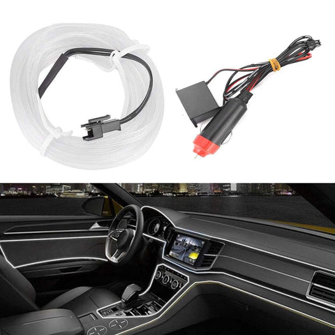 Kaber Egypt 2020 LED Strip Light, Car LED Strip Ambient Light, Car Interior Lighting DC 12V, Car Interior Lighting - 3M - White