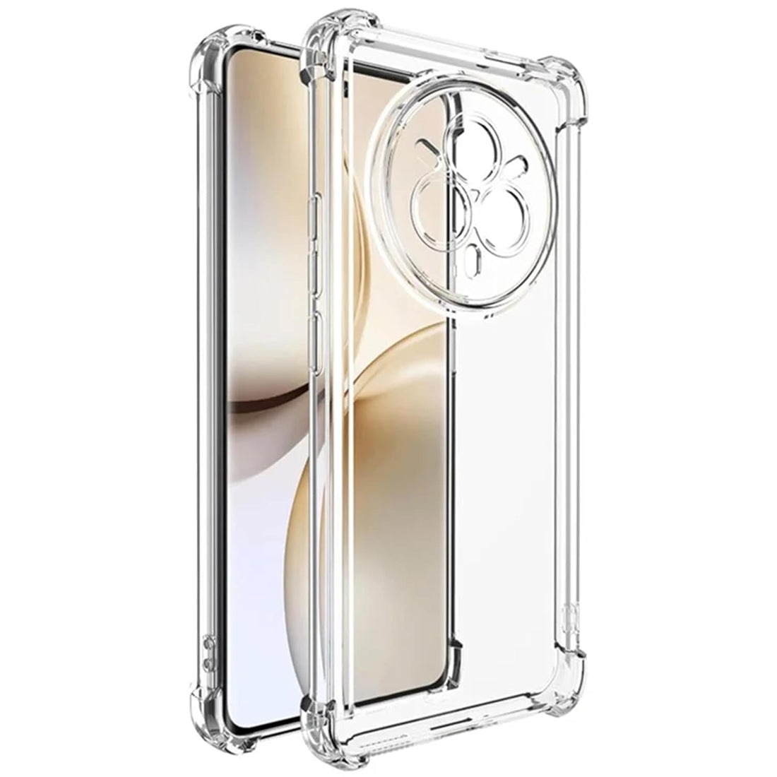 Case for Realme 14 Pro Plus 5G Clear Cover Case Soft Transparent Silicone Gel Shock Absorbent Reinforced Corner Cover For Realme 14 Pro Plus