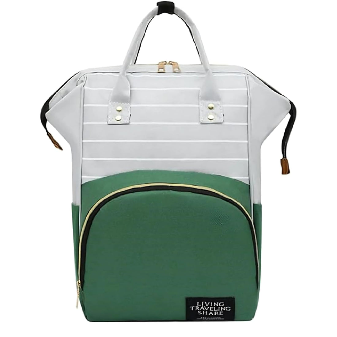 Baby Diaper Backpack For Unisex-Green&Gray
