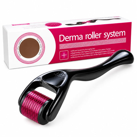 Derma Roller 540 Micro Needles For Face Skin Care Cross Line Roller For Anti Aging Wrinkle Reduction Scar Treatment Skin Regeneration Size DRS150 (0.75 mm)