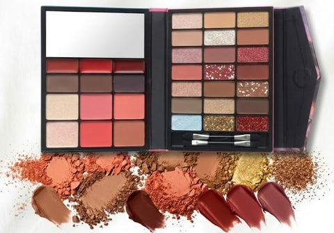 Colors Colorful Eyeshadow -blusher-blusher cream -HIGHTLITHER Palette Makeup, Powder Palette,Naturing-Looking Long Lasting Waterproof-brown cover - cover -N1-33 COLORS