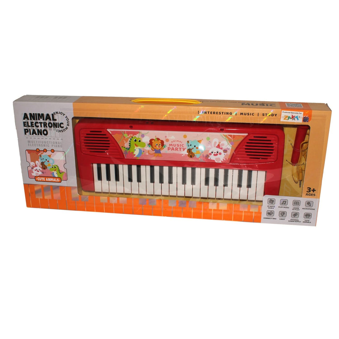 Animal Electronic Piano for Kids with Microphone – Music Party Design